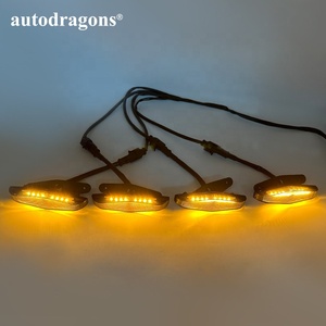 Feux de calandre LED super lumineux à 8 LED par pièce, avec couvercle fumé et lumière ambre, pour calandre 4Runner, avec faisceau de câblage - Product Image 3