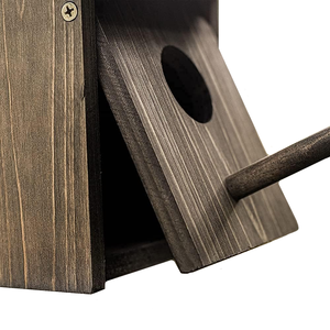 Houten Vogelhuisje Voor Buiten Met Roofdierwacht - Product Image 4