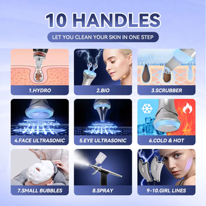 Système de soin du visage par jet d'oxygène Hydro Aqua pour un nettoyage en profondeur du corps, avec écran tactile, compatible avec les prises US/IT/ZA - Product Image 6