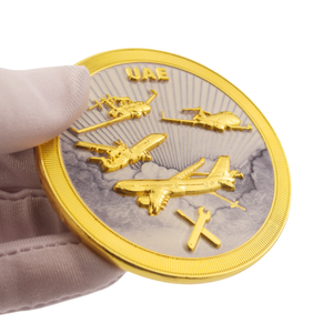 Moneta Commemorativa di Dubai Burj Khalifa UAE Medaglione Smaltato in Oro per il MINISTERIO del Sviluppo delle Infrastrutture - Product Image 6