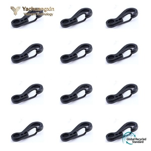Metal Carabiner <b>Clips</b> 10 Pack Black Outdoor Camping <b>Hook</b> Keychain EDC Accessory All Seasons Use - Product Image 2