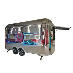 Outdoor Hot Dog Food Cart New Mobile Food Trailer Hamburgers Carts For Sale