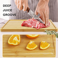 Ensemble de planches à découper en bambou 2026 avec 6 planches à découper en plastique flexibles codées par couleur pour la cuisine