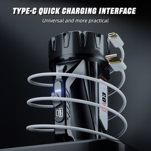 Warsun da03 abs + pc 8000lm חיצוני searchlight עם סוללה aip45 TYPE-C דיג & קמפינג - Product Image 4