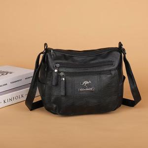 Bolsos Cruzados de Mensajero Unisex de Moda 2025, de Cuero PU, Simples, Sólidos, con Múltiples Bolsillos, Bolso de Mano Individual, Portátil, para Otoño y Verano - Product Image 3