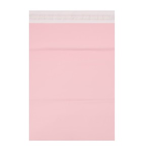Sac de livraison express super pratique rose clair en polyéthylène auto-adhésif pour coursier, grande quantité - Product Image 1
