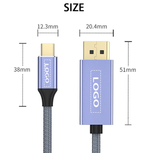 OEM/ODM Precio <span class=keywords><strong>de</strong></span> fábrica <span class=keywords><strong>Super</strong></span> Calidad Soporte Alta velocidad 4K <span class=keywords><strong>Video</strong></span> USB Tipo C <span class=keywords><strong>a</strong></span> Dp <span class=keywords><strong>Cable</strong></span> Móvil <span class=keywords><strong>a</strong></span> TV 4K <span class=keywords><strong>Cable</strong></span> - Product Image 2