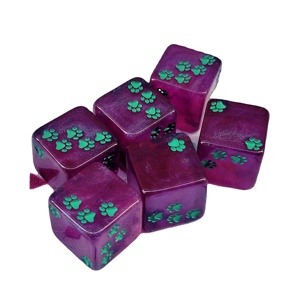 Dados de casino de 6 caras, dados de Pata de Gato de colores surtidos, 16mm para Tenzi, <span class=keywords><strong>Farkle</strong></span>, Yahtzee, Bunco o enseñanza de matemáticas - Product Image 2
