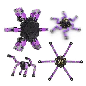 Kids DIY Deformable Stress Relief Toy Fingertip Spin Top Fidget Spinner  Transformable Creative Chain Mechanical Gyro Robot Toy - Realistic Reborn  Dolls for Sale