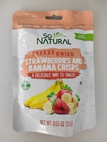 Dus Natuurlijke Verfrissende Snackoptie Knapperige Gevriesdroogde Aardbeien En Bananenchips Een Natuurlijke Keuze Van Gedroogd Fruit