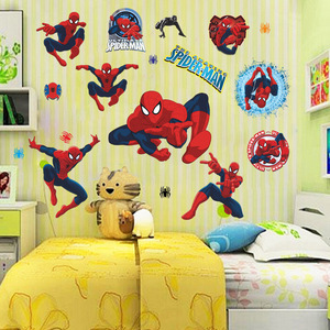 Autocollant Mural à thème <span class=keywords><strong>Spiderman</strong></span> en <span class=keywords><strong>3d</strong></span>, décoration murale, pour les chambres d'enfants, pour la maison, pour garçons, 1 pièce - Product Image 2