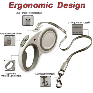 <span class=keywords><strong>Correa</strong></span> de Nylon para Perros con Arnés de Tracción, Diseño Antienredos de Bloqueo Rápido con un Toque, <span class=keywords><strong>Correa</strong></span> Retráctil Automática de Alta Resistencia para Mascotas - Product Image 5