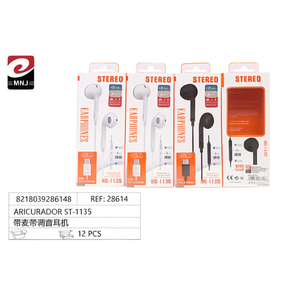 Auricolari stereo Aricurador St-1135 con microfono e controllo del volume per telefoni cellulari - Product Image 1