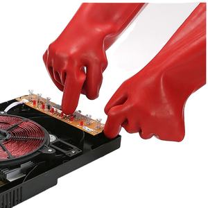 Gants d'isolation électrique haute tension de classe <span class=keywords><strong>2</strong></span> 20kv Gants de sécurité industrielle en latex de caoutchouc naturel industriel - Product Image 2