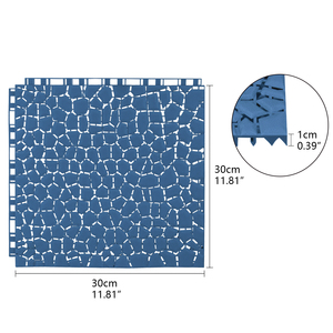 แผ่นปูพื้นพีวีซีกันลื่นแบบประกบกันลื่นสำหรับห้องครัวห้องน้ำระเบียงสระว่ายน้ำพื้นโรงยิม - Product Image 4