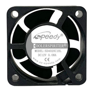 Ventilador de funcionamiento de alta velocidad Speedy 12V Extractor Fan 4020 DC Ventilador de refrigeración - Product Image 1
