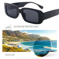 Lunettes de soleil de haute qualité, marque UV400, petites lunettes carrées rectangulaires, lunettes de soleil rétro unisexes, lunettes de soleil de créateur tendance