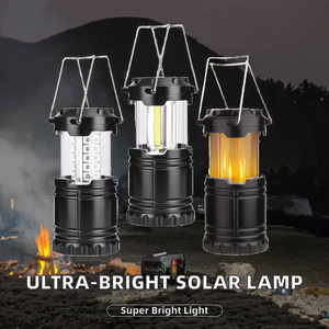 Lanterne de pêche solaire LED portable ultra-lumineuse en gros pour parcs d'attractions, construction en plastique, certifiée CE, IP44 - Product Image 2