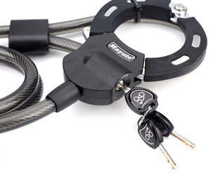 Khóa xích xe máy 2022, sử dụng 3 chìa khóa, khóa kép, khóa cáp - Product Image 4
