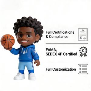 Personalizza la Tua Statuetta <span class=keywords><strong>Bobble</strong></span> <span class=keywords><strong>Head</strong></span>, Giocattoli in PVC, Figurine 3D di Giocatori di Basket Personalizzate OEM, Giocattoli in Vinile PVC su Misura - Product Image 4