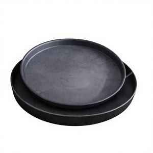 Handmade Rustic Iron <b>Griddle</b> Pan Turkish Style Sac Tava Wooden Handles Eco-Friendly <b>Electric</b> Stove Compatible - Product Image 1