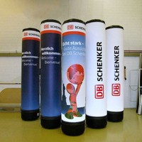 Colonne gonflable publicitaire personnalisée, hermétique, avec éclairage intégré