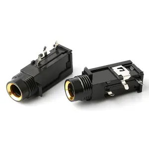 1/4 "6.35mm stereo telefon Audio jack buchse 6.35-302 mikrofon weibliche jack 1/4 telefon buchse 6.35 Female 635mm stereo telefon jack