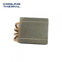 Dissipateur thermique LED haute puissance 300W avec caloduc en cuivre et ailettes en aluminium, module de refroidissement pour puce COB, lampe de culture et lampe industrielle