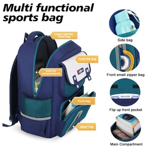 VIPOKO özel Logo sırt çantası Schoolbag 1-6 sınıf erkek kız öğrenci okul kitap çantası için okul sırt çantası Polyester moda fermuar - Product Image 3