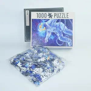 OEM Cosmos Stern Jigsaw Puzzle Benutzerdefinierte Astronaut 1000 Stück Puzzles für Erwachsene mit 2 Stück Box