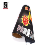 Rouleau de pelliculage souple personnalisé pour l'emballage de grignotines pour bonbons, biscuits, croustilles, sachets, film en rouleau d'aluminium imprimé