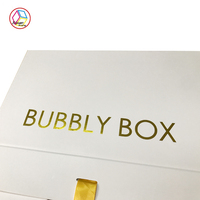 Boîte cadeau magnétique de luxe personnalisée en papier pour petites entreprises, boîte cadeau magnétique blanche personnalisée en papier doré, vente en gros