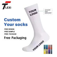 Chaussettes en coton pour femmes, vente en gros, design personnalisé, respirantes, compressives, écologiques, antibactériennes, tricotées