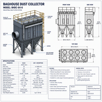 Collecteur de poussière industriel à filtre à sac à jet pulsé en acier inoxydable anti-explosion avec soupape anti-explosion / ventilateur antidéflagrant