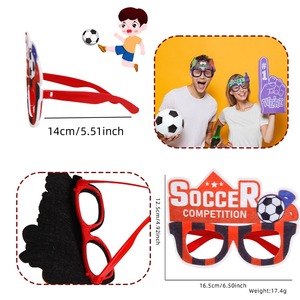 Occhiali a Tema Cartone Animato Coppa di Calcio FUKE 2026, Decorazioni per Feste, Accessori per Foto, Montatura in Plastica e Feltro - Product Image 4