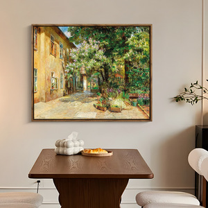 Pintura Decorativa de Paisaje de Restaurante en Lienzo al Óleo Semi-pintado a Mano para Sala de Estar de Alta Gama, Entrada Moderna y Sencilla de <span class=keywords><strong>Otoño</strong></span> - Product Image 4