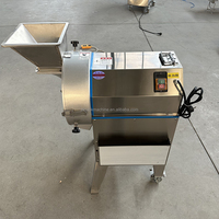Commerciële hogesnelheids DC-motor 304 roestvrijstalen aardappel- en groentesnijmachine, hogesnelheids snijmachine