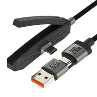 Nouveau modèle – Support de câble de charge rapide 240W avec connecteurs USB/Type-C et gaine tressée pour téléphones mobiles iPhone 17