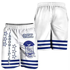 Cá nhân <span class=keywords><strong>phi</strong></span> Beta Sigma người đàn ông của Sweatpants phong cách đơn giản mùa hè bãi biển Quần Short tùy chỉnh tên thả vận chuyển mới beachwear - Product Image 3
