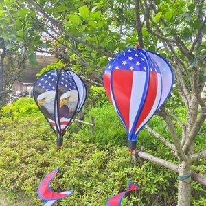 Vente en gros de ballons à <span class=keywords><strong>air</strong></span> chaud ornements avec drapeau national américain design moulin à <span class=keywords><strong>vent</strong></span> spirale <span class=keywords><strong>vent</strong></span> pour la décoration de jardin à la maison - Product Image 2