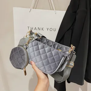 Diomo — sacs à main en velours pour femmes, lot de sacoches à épaule, lot de sacs de luxe de styliste pour cosmétiques, pochettes coréennes, 2022
