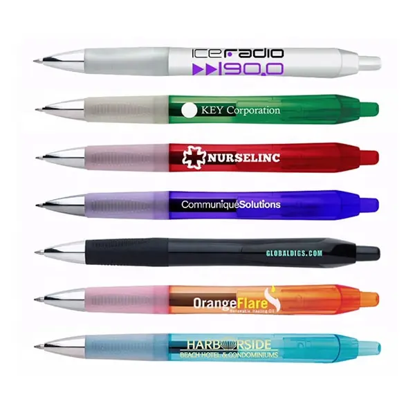 Custom Logo printed Translucent BICs Intensity Ball Pen, Clic Gel Roller ball point Pen