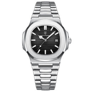 Nouvelle montre pour homme <span class=keywords><strong>en</strong></span> acier inoxydable étanche ultra-mince avec calendrier, mouvement à quartz, article très demandé pour <span class=keywords><strong>le</strong></span> commerce international et les diffusions <span class=keywords><strong>en</strong></span> direct - Product Image 6
