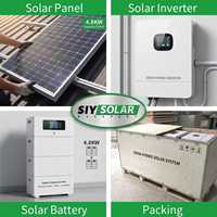 Système solaire hybride monophasé 120V 240V 12KW 12000W, kit de solution personnalisée directe usine pour stockage d'énergie, norme américaine