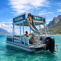Bateau flottant robuste en aluminium de qualité marine soudé, 15-26 pieds, pour la pêche en lac