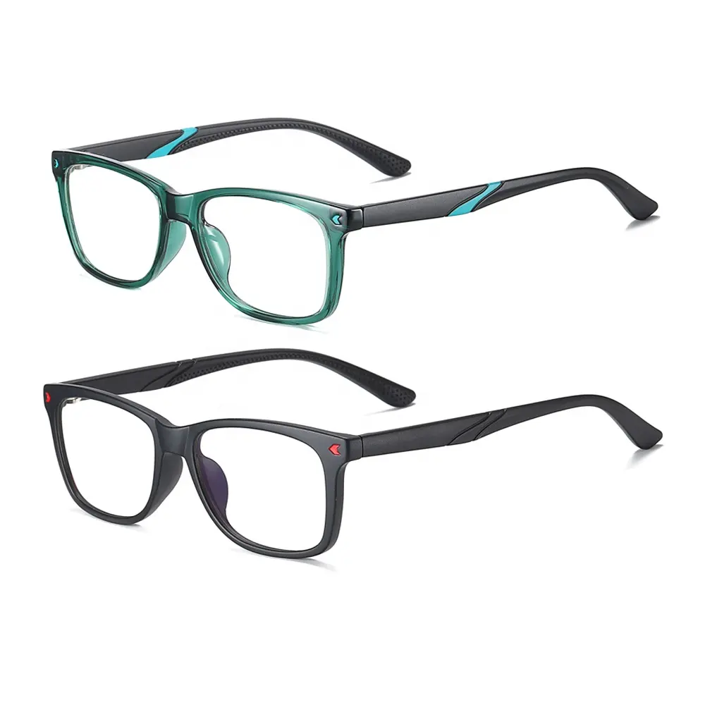 Ultraleichtes T90 rechteckiges buntes Brillenbrett für Kinder langlebiges Scharnier-Anti-Rutsch-Seitenarm-Schläfen für Brillengebrauch