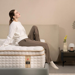 Costfull 10 inch vua nữ hoàng Kích thước lai nệm với zero áp lực Gel Bộ nhớ Bọt Túi mùa xuân thiết kế hiện đại cho khách sạn sử dụng - Product Image 1