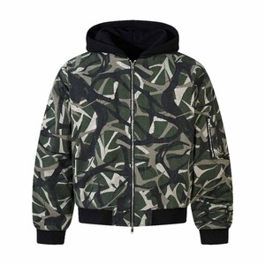 Ensemble de veste à capuche et pantalon cargo à imprimé camouflage pour <span class=keywords><strong>homme</strong></span>, streetwear, ensemble décontracté 2 pièces avec logo personnalisé - Product Image 3