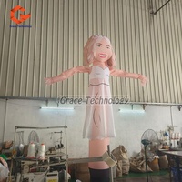 Danseur gonflable personnalisé pour mariée, tube amusant qui se balance avec votre visage pour une solution publicitaire en extérieur