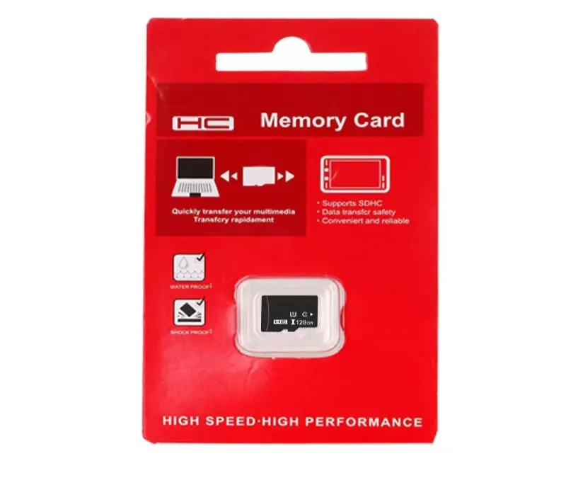 Venta al por mayor personalizada U3 C10 tarjeta de memoria Micro TF 256MB 512MB 2GB 4GB 8GB 16GB 32GB 64GB 128GB para MP4 Cámara teléfonos móviles
